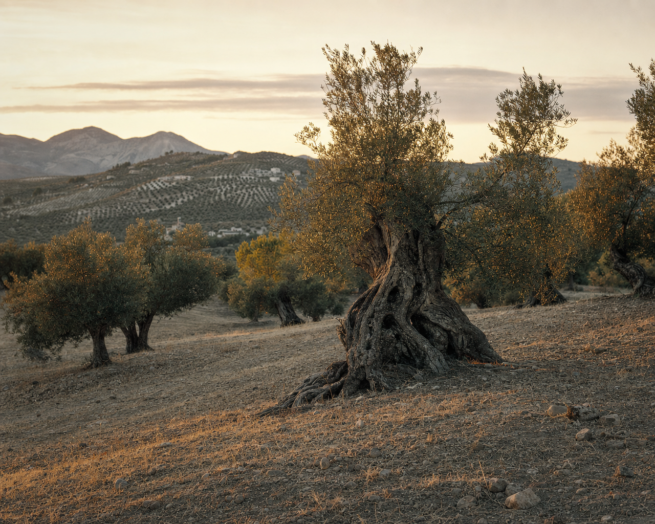 Olivar viejo · paisaje