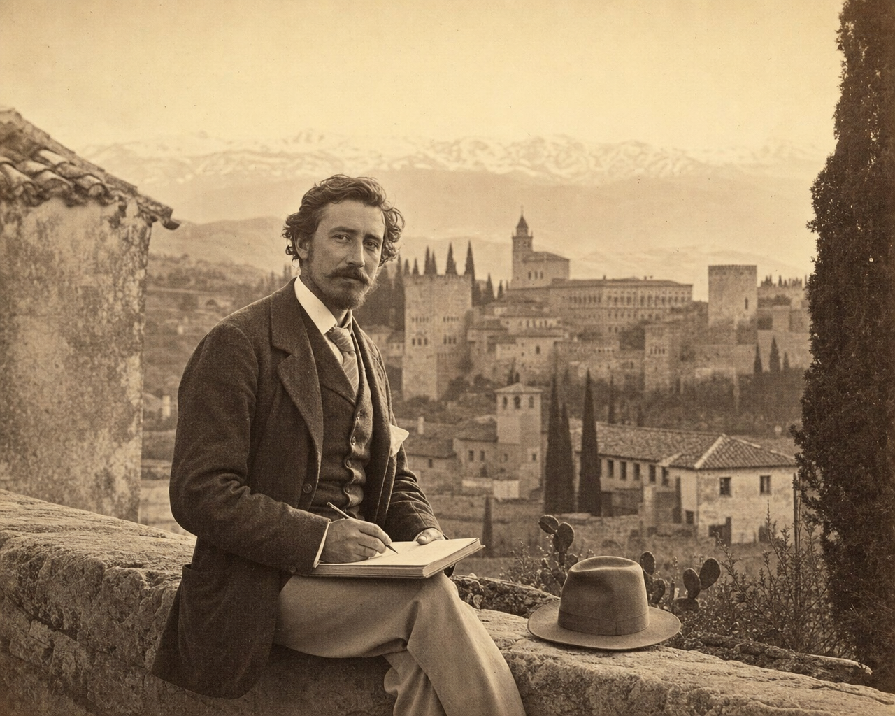 Retrato de archivo · viajero s. XIX